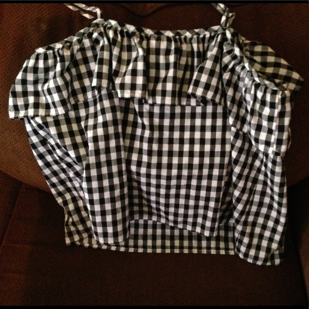 a new day Gingham Gingham Black‎ White Straps Cami XXL NWOT - Picture 6 of 6
